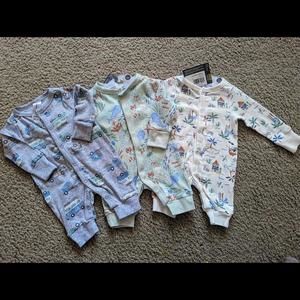 3 Pack Modern Moments by Gerber Baby Coverall  Size New Born